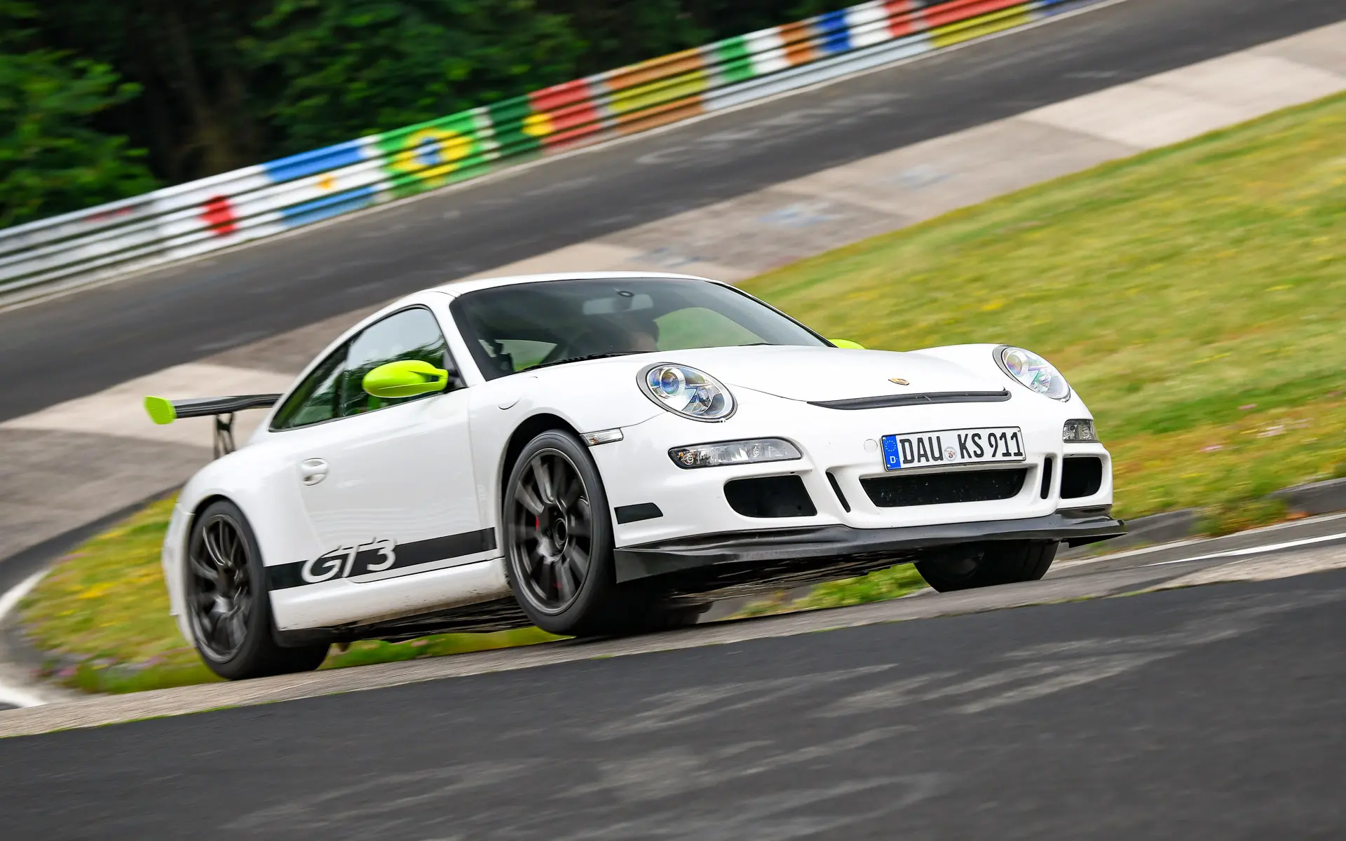 Porsche 997 GT3 on Ohlins suspension at the Nurburgring